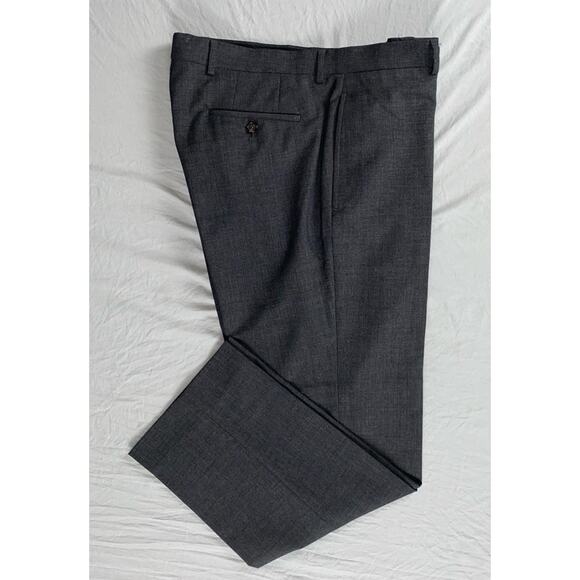 Ralph Lauren Flat Front Poly-Wool Dress Pants, Slacks. Medium Gray, 34X29. EUC! - Picture 1 of 8